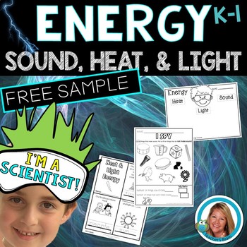 Preview of Forms of Energy Activities (Sound Heat Light) FREEBIE