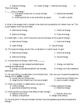 Forms of Energy Assessment by Kreative Science | TpT