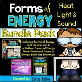 Forms of Energy BUNDLE! (Heat, Light, Sound) Real picture 