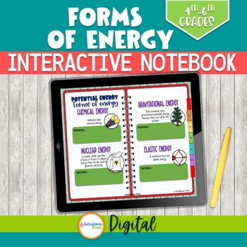 Preview of Forms of Energy Digital Notebook