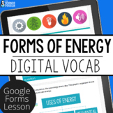 Forms of Energy Digital Vocabulary Lesson | 3rd Grade 4th Grade