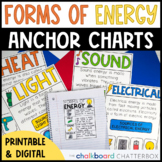 Forms of Energy | Heat, Light, and Sound Anchor Charts | F