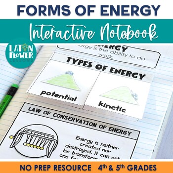 Preview of Forms of Energy Interactive Notebook Print & Digital