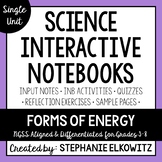 Forms of Energy Interactive Notebook Unit | Editable Notes