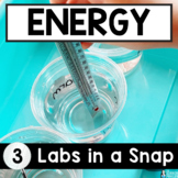 Forms of Energy Labs in a Snap | Thermal, Light, Sound Activities | 3rd Grade