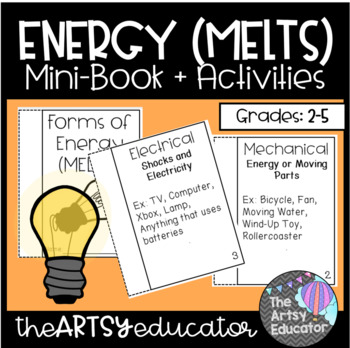Preview of Forms of Energy (MELTS) Mini Book and Graphic Organizers