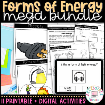 Preview of Forms of Energy Mega Unit | Special Education Mega Science Unit