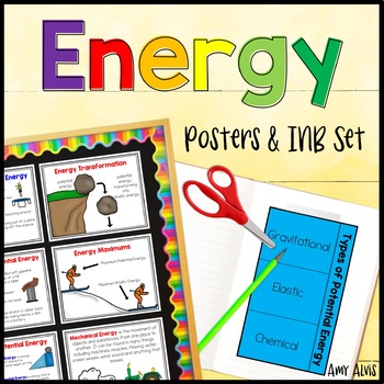 Preview of Forms of Energy Poster and Interactive Notebook INB set