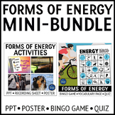 Forms of Energy PowerPoint and Bingo Game Activities Bundle