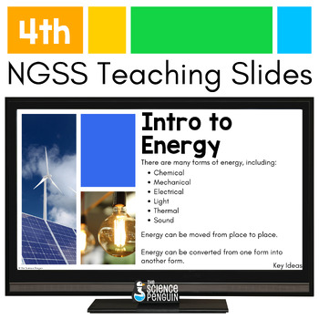 Preview of Forms of Energy Teaching Slides | 4th Grade NGSS Google Slides