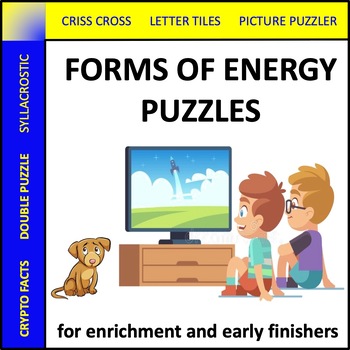 Preview of Forms of Energy Puzzles - science activities for early finishers