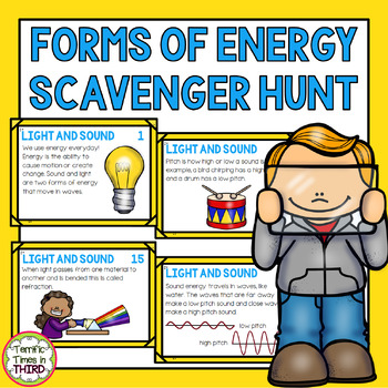 Preview of Forms of Energy Scavenger Hunt - Light and Sound