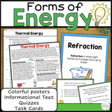 Forms of Energy Science Texts, Posters, Worksheets, Quizze