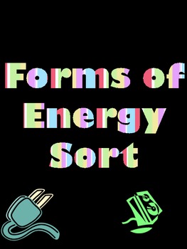 Preview of Forms of Energy Sort