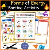 Forms of Energy Sorting Activity: Picture Sort (Heat, Ligh