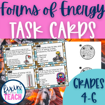 Preview of Forms of Energy Task Cards for Upper Elementary Science
