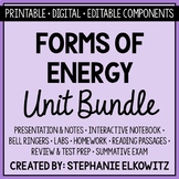 Forms of Energy Unit Bundle | Printable, Digital & Editabl