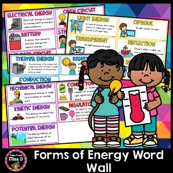 Preview of Forms of Energy Word Wall