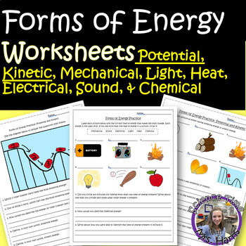 Preview of Forms of Energy Worksheets