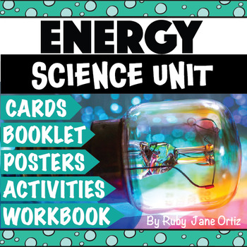 Preview of Forms of Energy Worksheets, Activities, Posters, and Lapbook