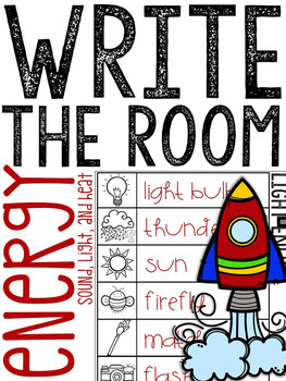 Preview of Forms of Energy Write the Room Activity