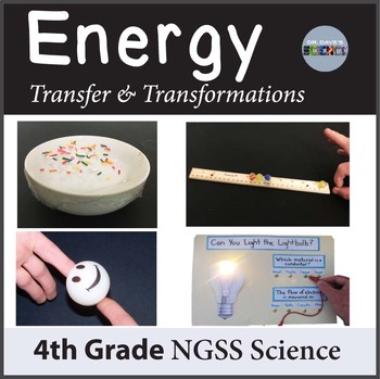 Preview of Energy Transfer and Energy Transformations Collisions 4th Grade NGSS Science