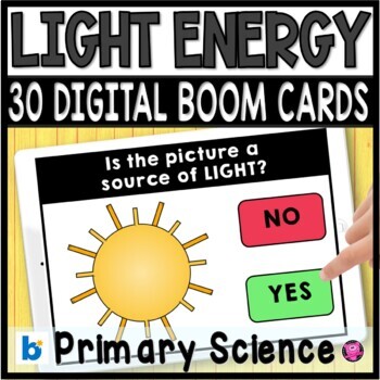 Preview of Forms of LIGHT Energy - Types of LIGHT Energy Sources DIGITAL Activities 