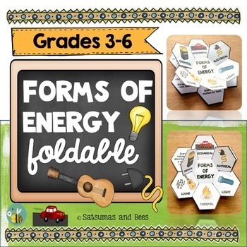 Preview of Forms of energy-Interactive Science Notebook foldables