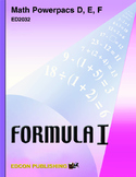 Formula 1 Math Powerpac D Lesson 4, Addition and Subtracti