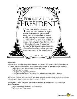 Preview of Formula for a President: Graphing and Analyzing Statistical Data