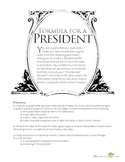 Formula for a President: Graphing and Analyzing Statistical Data