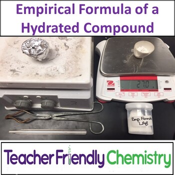 Preview of Chemistry Lab: Empirical Formula Hydrated Compound, PPT, WmUp, Ex Tic, Key, Lab