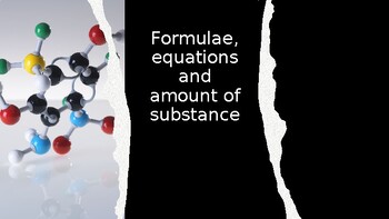 Preview of Formulae, equations and amount of substance lesson
