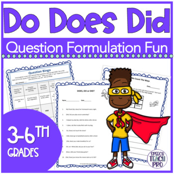 Preview of Formulate Questions Speech Therapy | Do Does Did