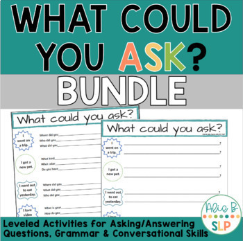 Preview of Formulating On Topic Questions | What Could You Ask BUNDLE for Speech Therapy