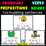 Formulating Sentences with pronouns, verbs, prepositions &
