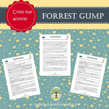 Forrest Gump Cross Out Activity by EnglishWithSophia TPT