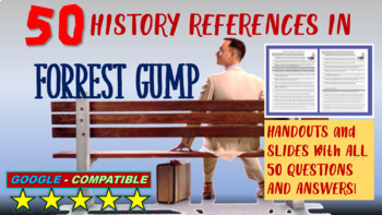 Preview of Forrest Gump Video Guide: Analyzing 50 historical subjects (WITH ANSWERS)