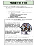 Fortnite #2 Informational Article of the Week