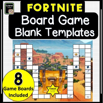 Board Game Templates Fortnite Theme By Colemancreations Tpt - 