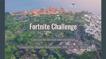 Preview of Fortnite Challenge - Social Emotional Learning Activity