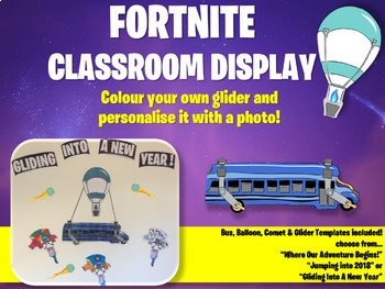 fortnite classroom display editable back to school - bingo board fortnite