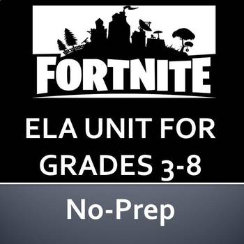 Preview of Fortnite Complete Literature Unit - No Prep - Reading Comp, Assessment, and More