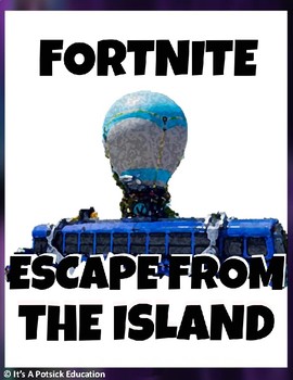 Preview of Fortnite Escape from The Island - Escape Room - Team Building - Back to School