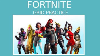 Preview of Fortnite Graphing Coordinates Power Point