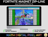 Fortnite Multiplication Facts (Magnet) Math Self-Checking 