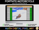 Fortnite Multiplication Facts (Motorcycle) Math Self-Check