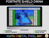 Fortnite Multiplication Facts (Shield Drink) Math Self-Che