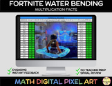 Fortnite Multiplication Facts (Water Bending) Math Self-Ch