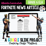 Fortnite News Article - Grade 6 ELA PAT Prep